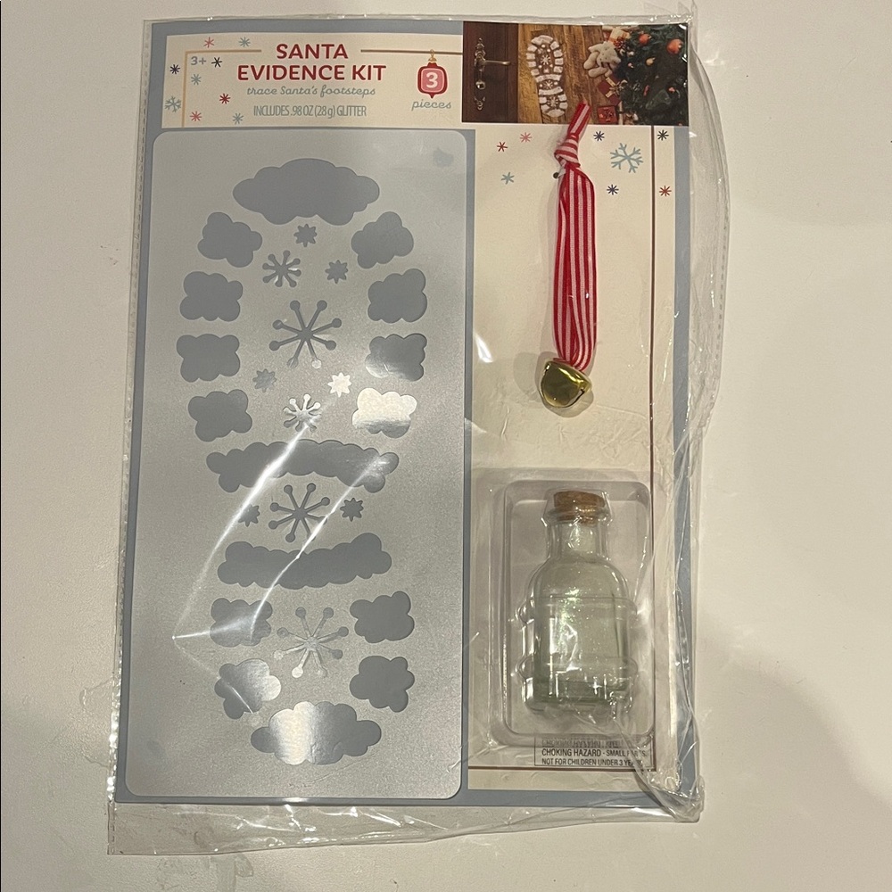 Santa Evidence Kit with Stencil and Bell